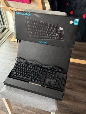 Black Logitech G413 CARBON Mechanical Gaming Keyboard - USB